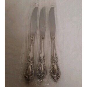 Oneida Distinction Deluxe Raphael Dinner Knives Set of 3 Stainless Steel Sealed